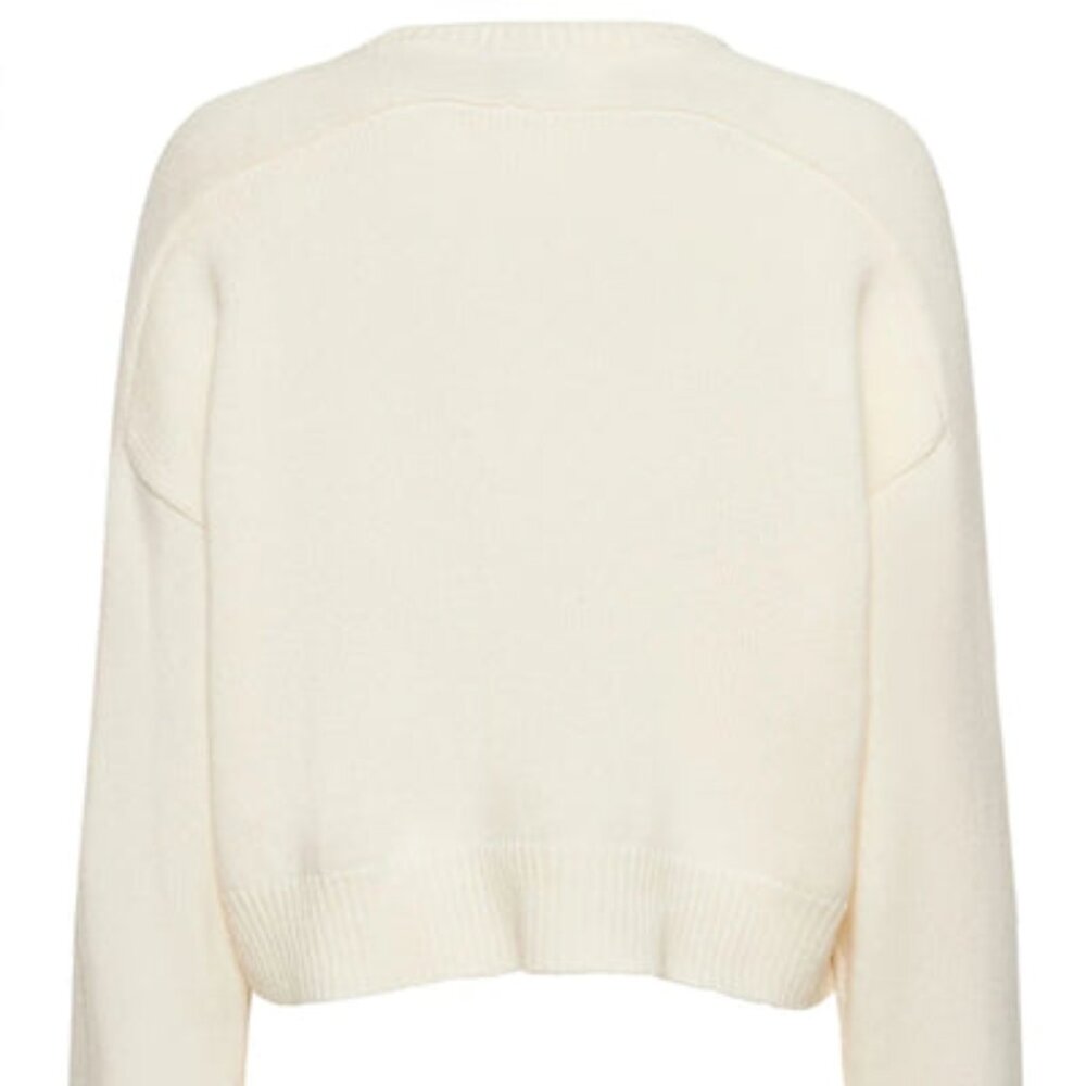 Loulou Studio "Bruzzi" Cream Cashmere & Wool Sweater - Size Medium - Picture 9 of 16